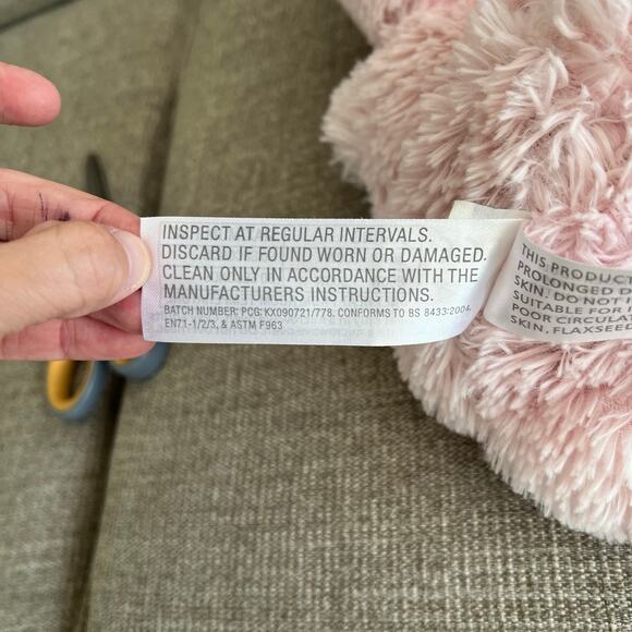 Pink Unicorn Warmies Stuffed Animal Plush Rainbow Spakle - Picture 10 of 13